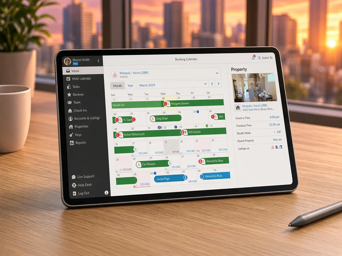 IGMS booking kalender for korttidsutleie