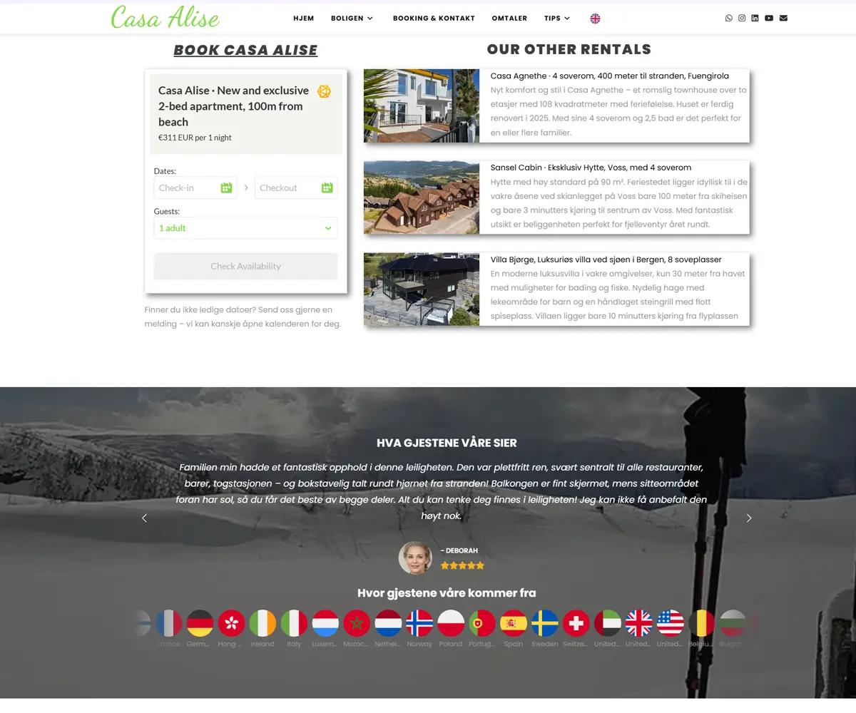seljeVisitorFlags displaying visitor country flags on a website